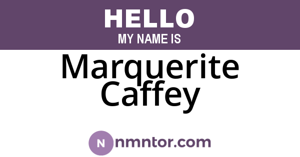 Marquerite Caffey
