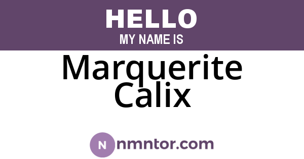 Marquerite Calix