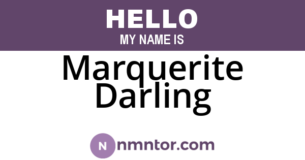 Marquerite Darling