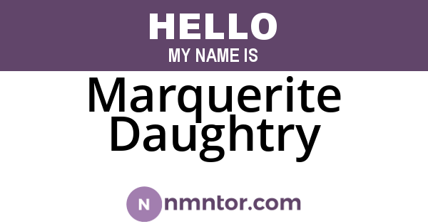 Marquerite Daughtry
