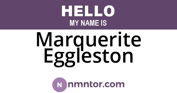 Marquerite Eggleston