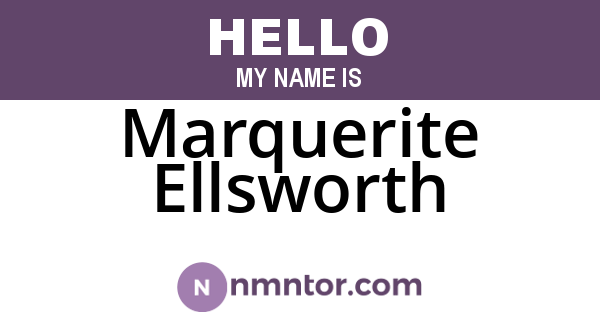 Marquerite Ellsworth