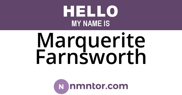 Marquerite Farnsworth