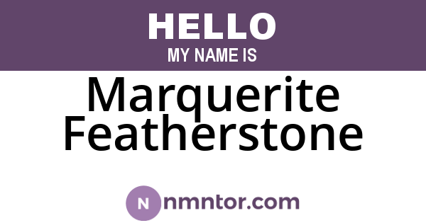 Marquerite Featherstone
