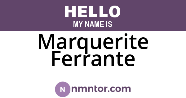 Marquerite Ferrante