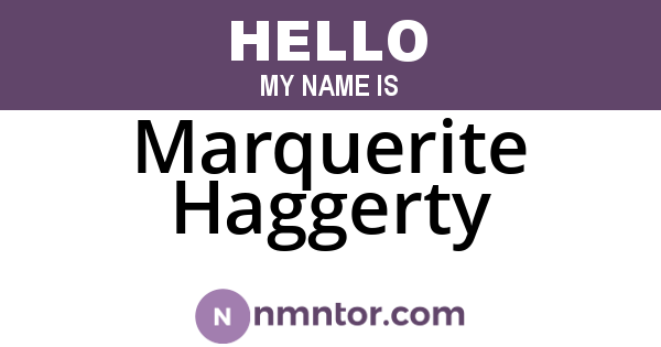 Marquerite Haggerty
