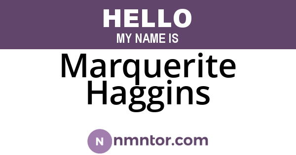 Marquerite Haggins