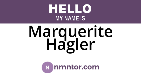 Marquerite Hagler