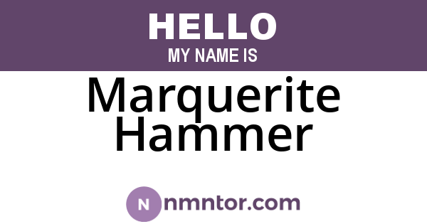 Marquerite Hammer