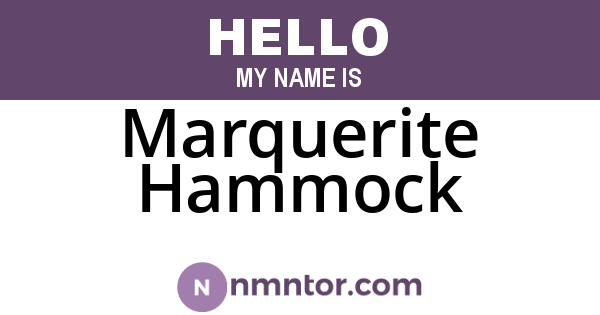 Marquerite Hammock