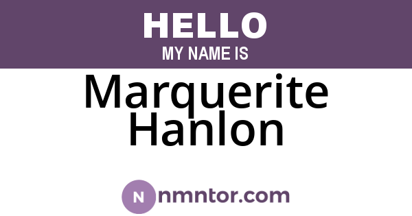 Marquerite Hanlon