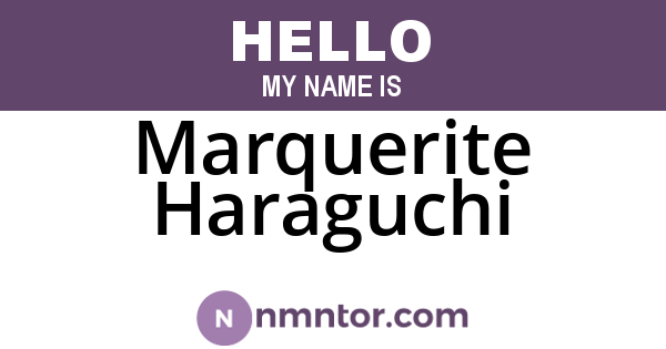 Marquerite Haraguchi