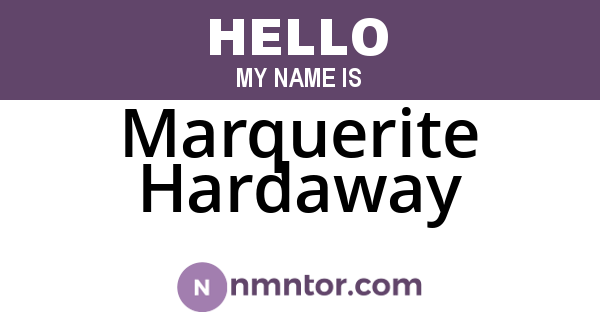 Marquerite Hardaway