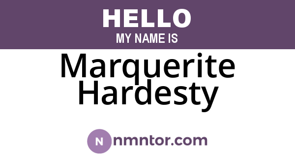 Marquerite Hardesty