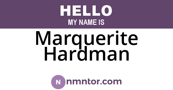 Marquerite Hardman
