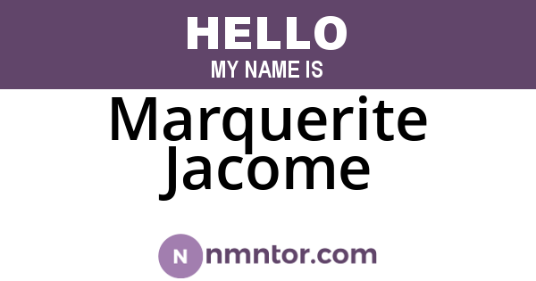 Marquerite Jacome