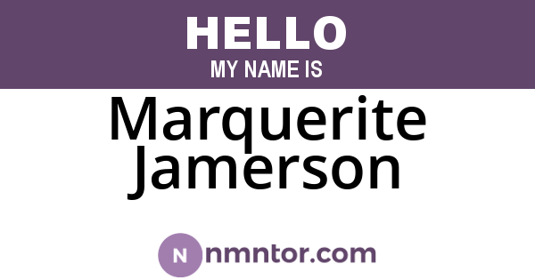 Marquerite Jamerson