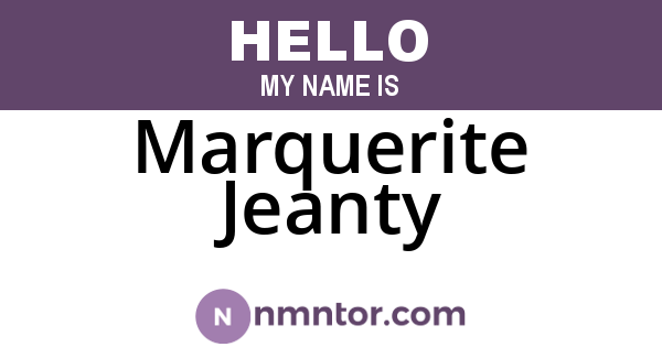 Marquerite Jeanty