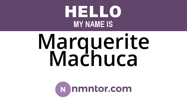 Marquerite Machuca
