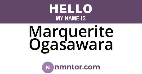 Marquerite Ogasawara
