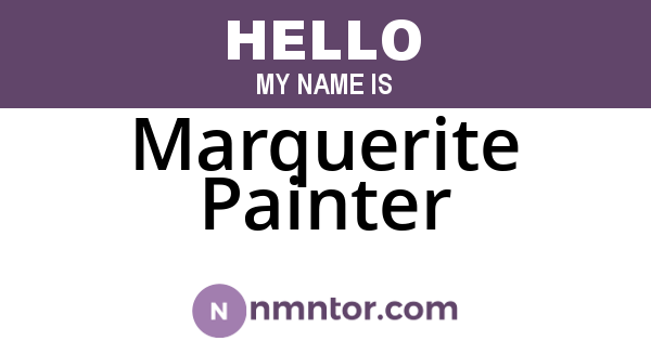 Marquerite Painter