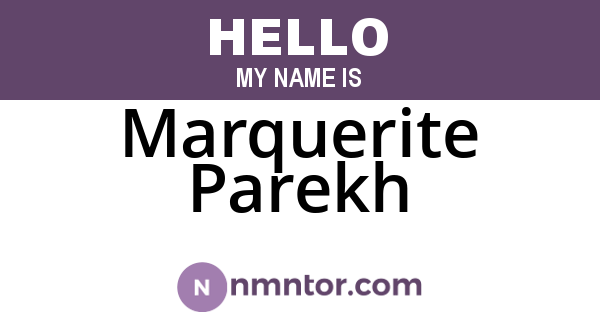 Marquerite Parekh