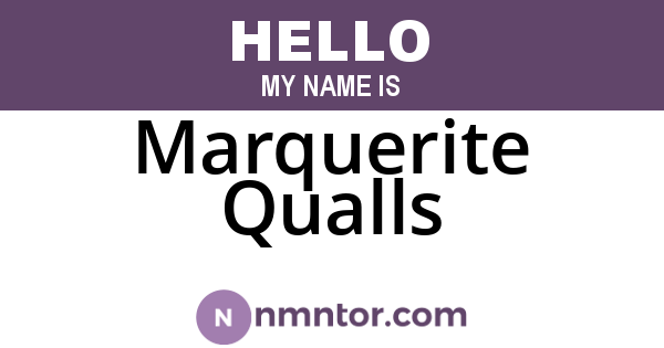 Marquerite Qualls