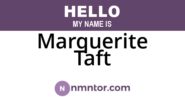 Marquerite Taft