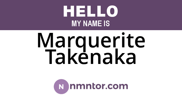 Marquerite Takenaka
