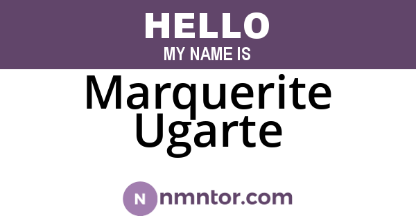 Marquerite Ugarte