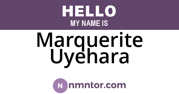 Marquerite Uyehara