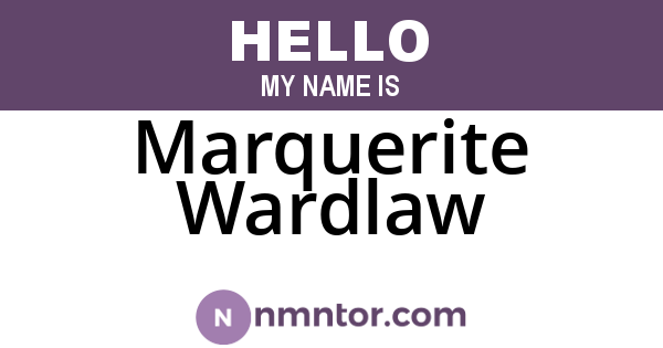 Marquerite Wardlaw