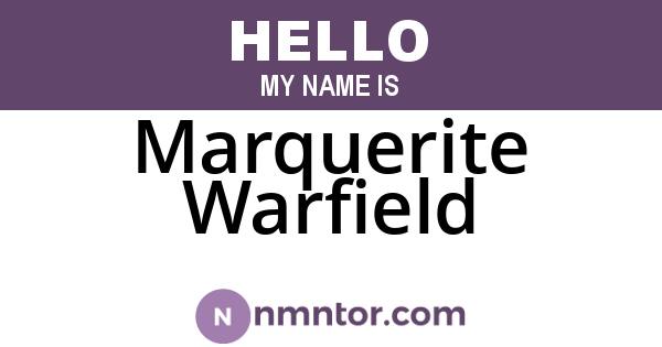 Marquerite Warfield