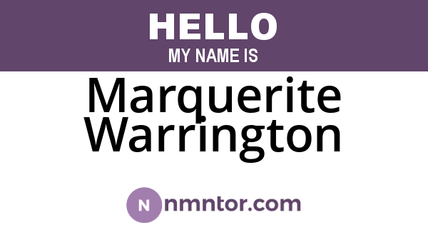 Marquerite Warrington