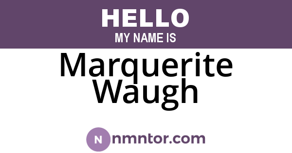 Marquerite Waugh