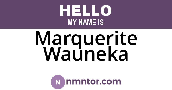 Marquerite Wauneka