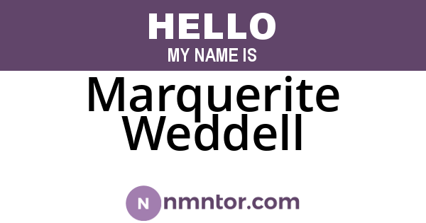 Marquerite Weddell