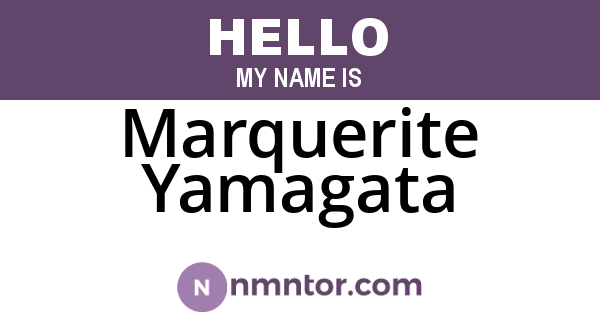 Marquerite Yamagata