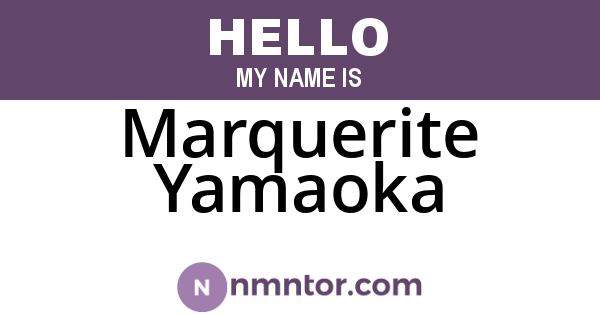 Marquerite Yamaoka