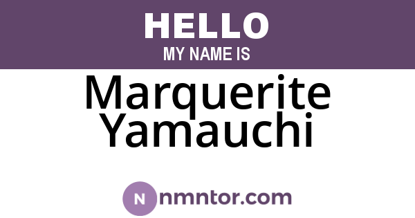 Marquerite Yamauchi