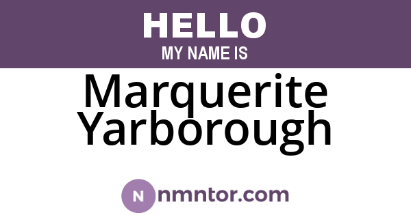 Marquerite Yarborough