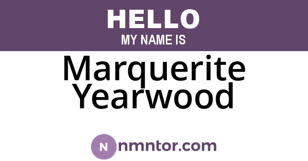 Marquerite Yearwood