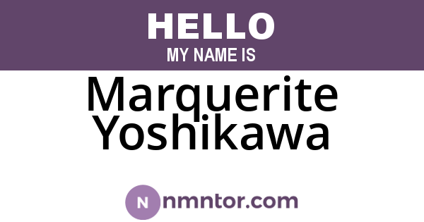 Marquerite Yoshikawa