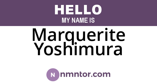 Marquerite Yoshimura