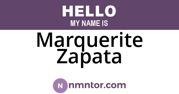 Marquerite Zapata