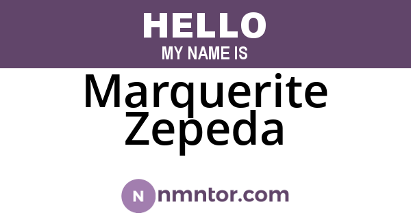 Marquerite Zepeda