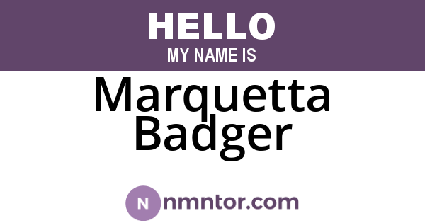 Marquetta Badger
