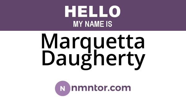 Marquetta Daugherty