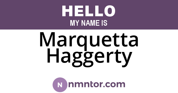 Marquetta Haggerty