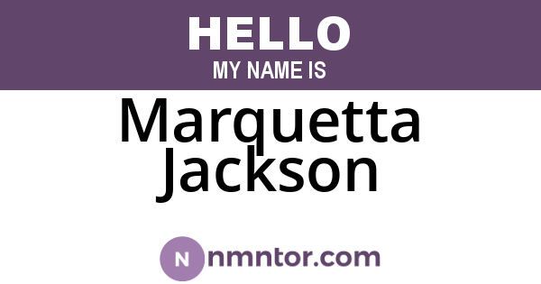 Marquetta Jackson